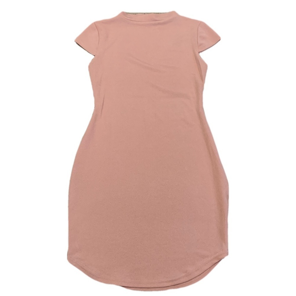 💜 PrettyLittleThing Pink Bodycon Mini Dress, Size US 4